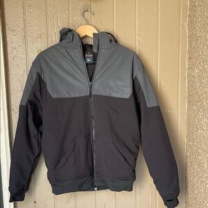 Armored by Lazyrolling reflective performance hoodie Black and Gray